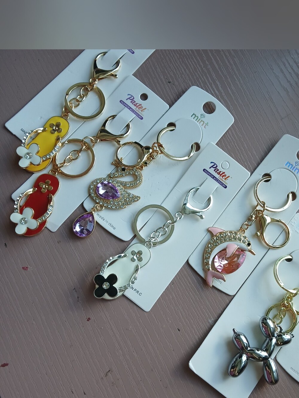5" Bag Charms or Keyrings - Your Choice, NWT